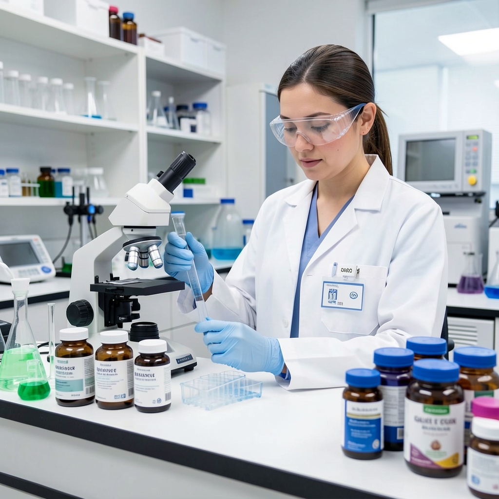 Modern laboratory quality control testing for dietary supplements